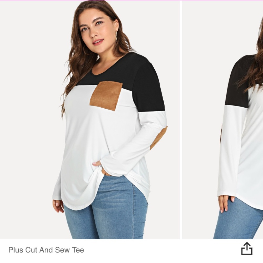 Plus size long sleeve shirt
